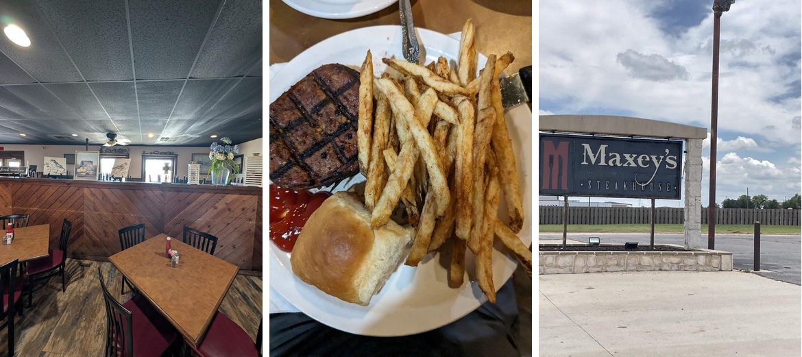 Maxey's Steakhouse Menu
